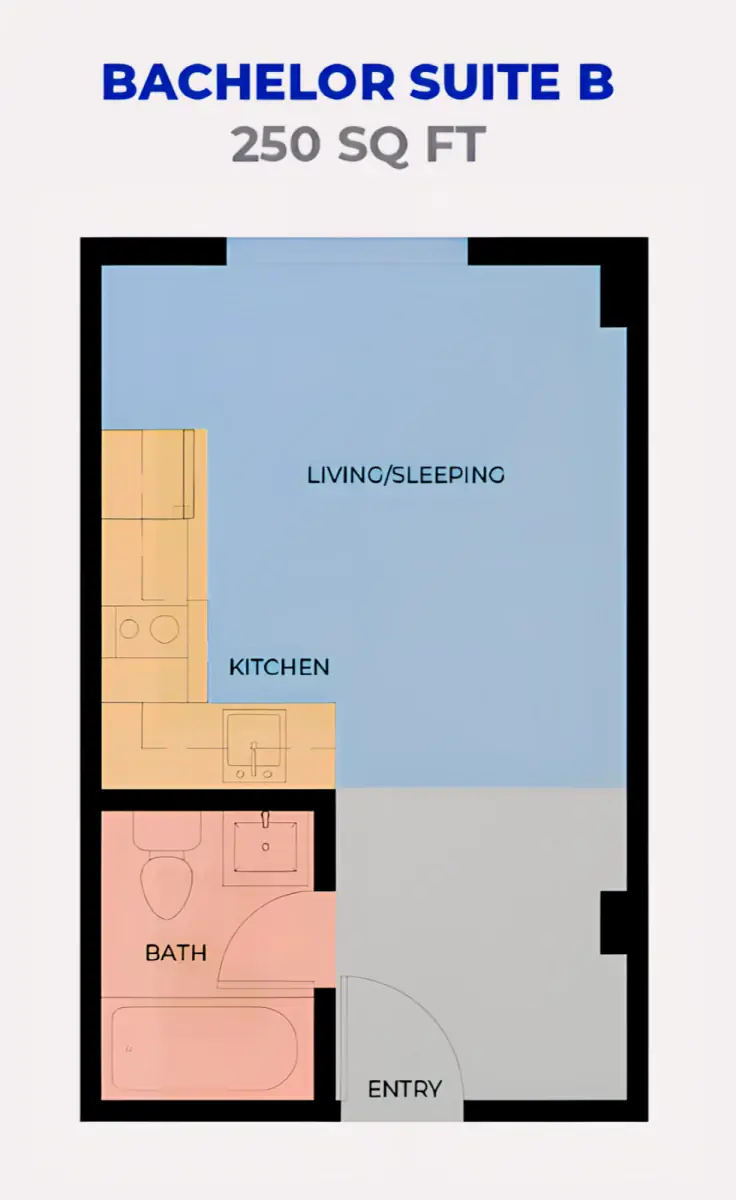 Bachelor Rooms view 1
