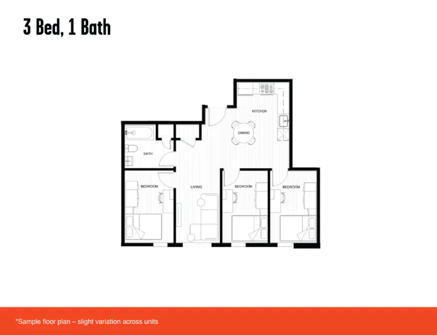 3 Rooms view 2