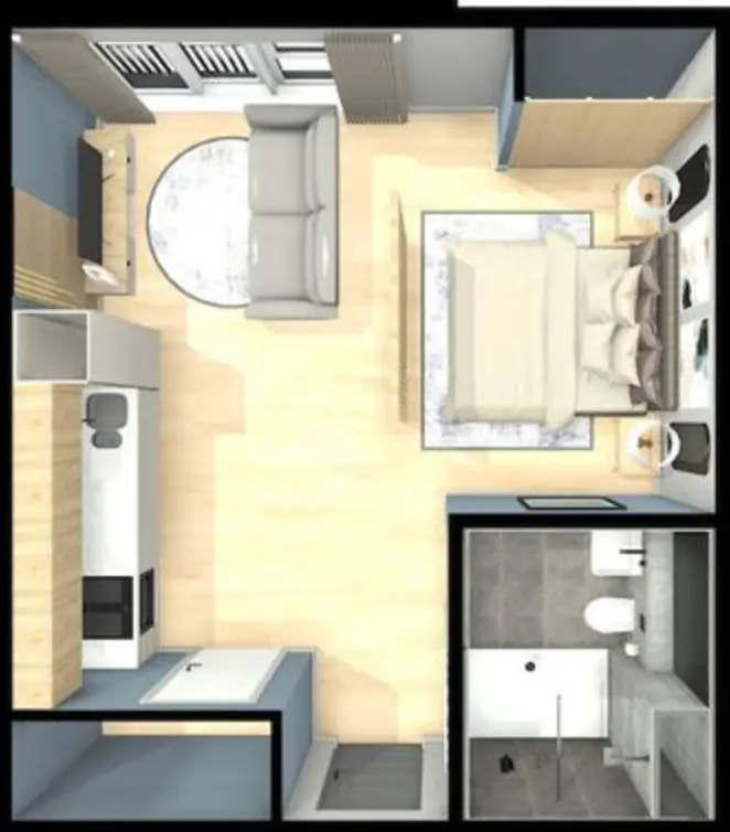 Studio Rooms view 1