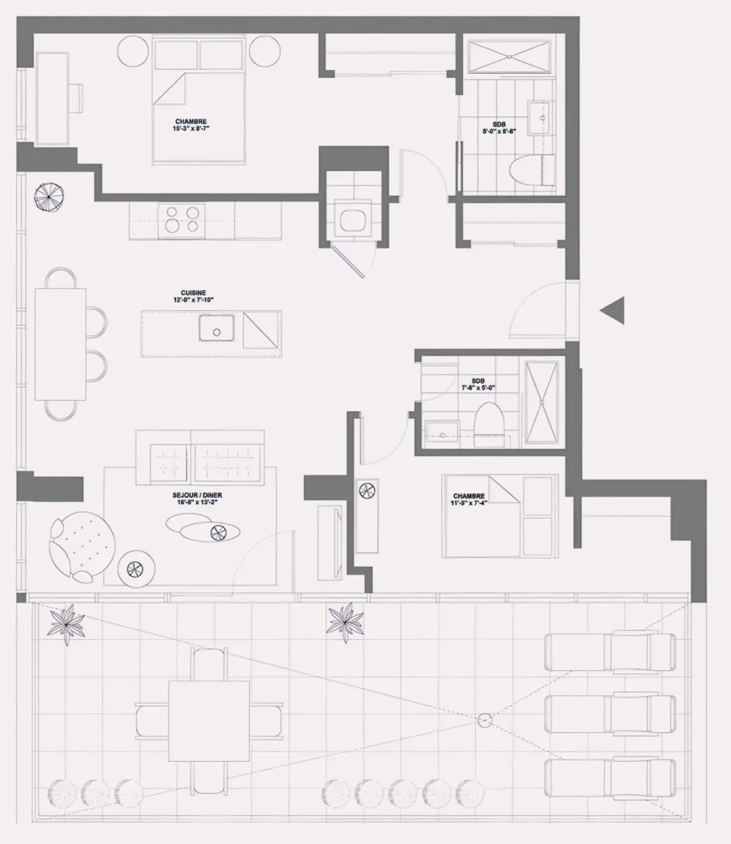 2 Rooms view 2