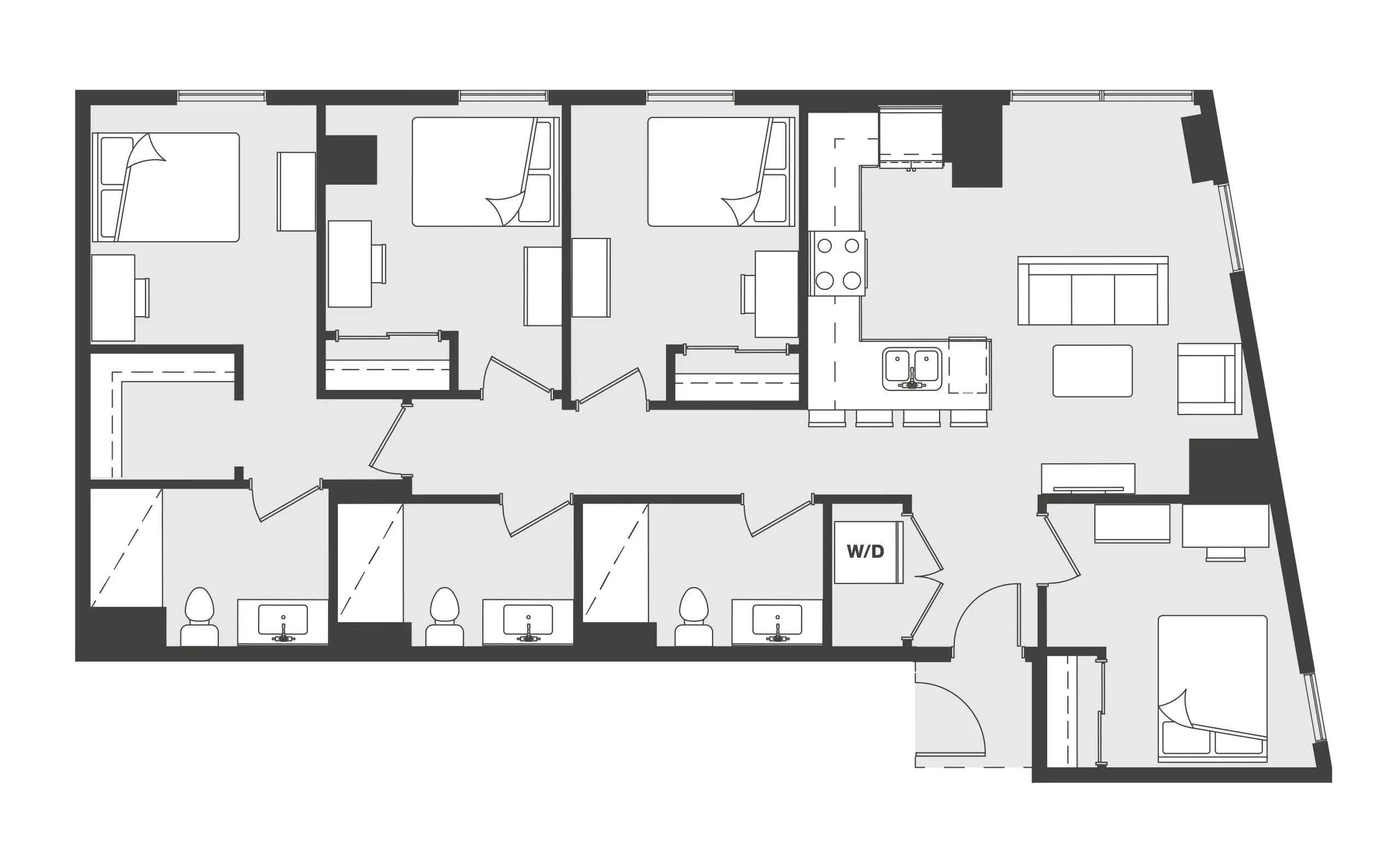 4 Rooms view 3