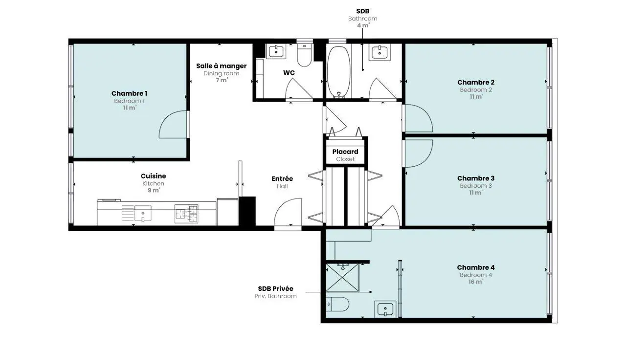 Ensuite Rooms view 1
