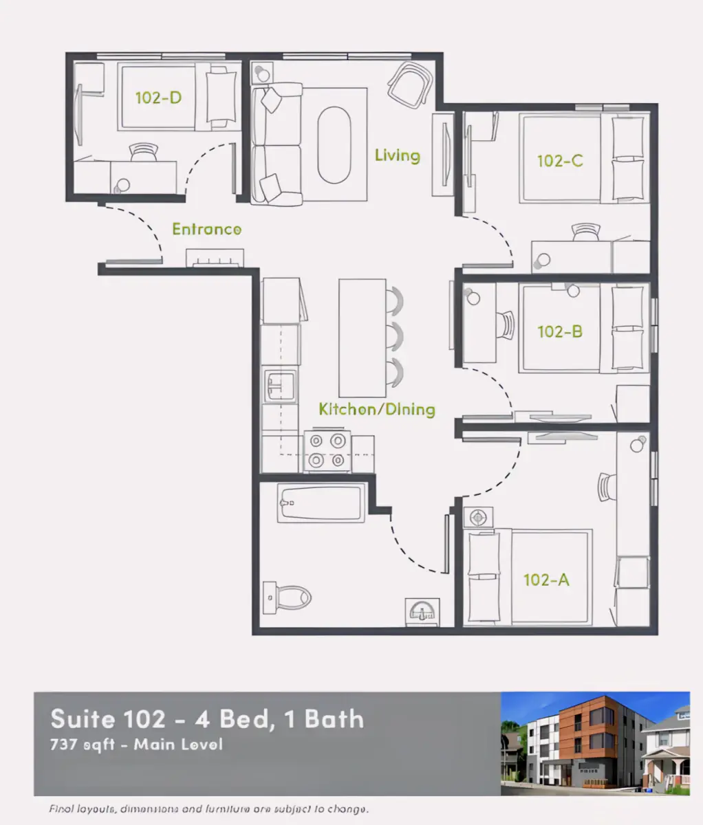 4 Rooms view 1