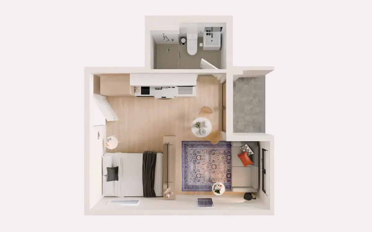 Studio Rooms view 1