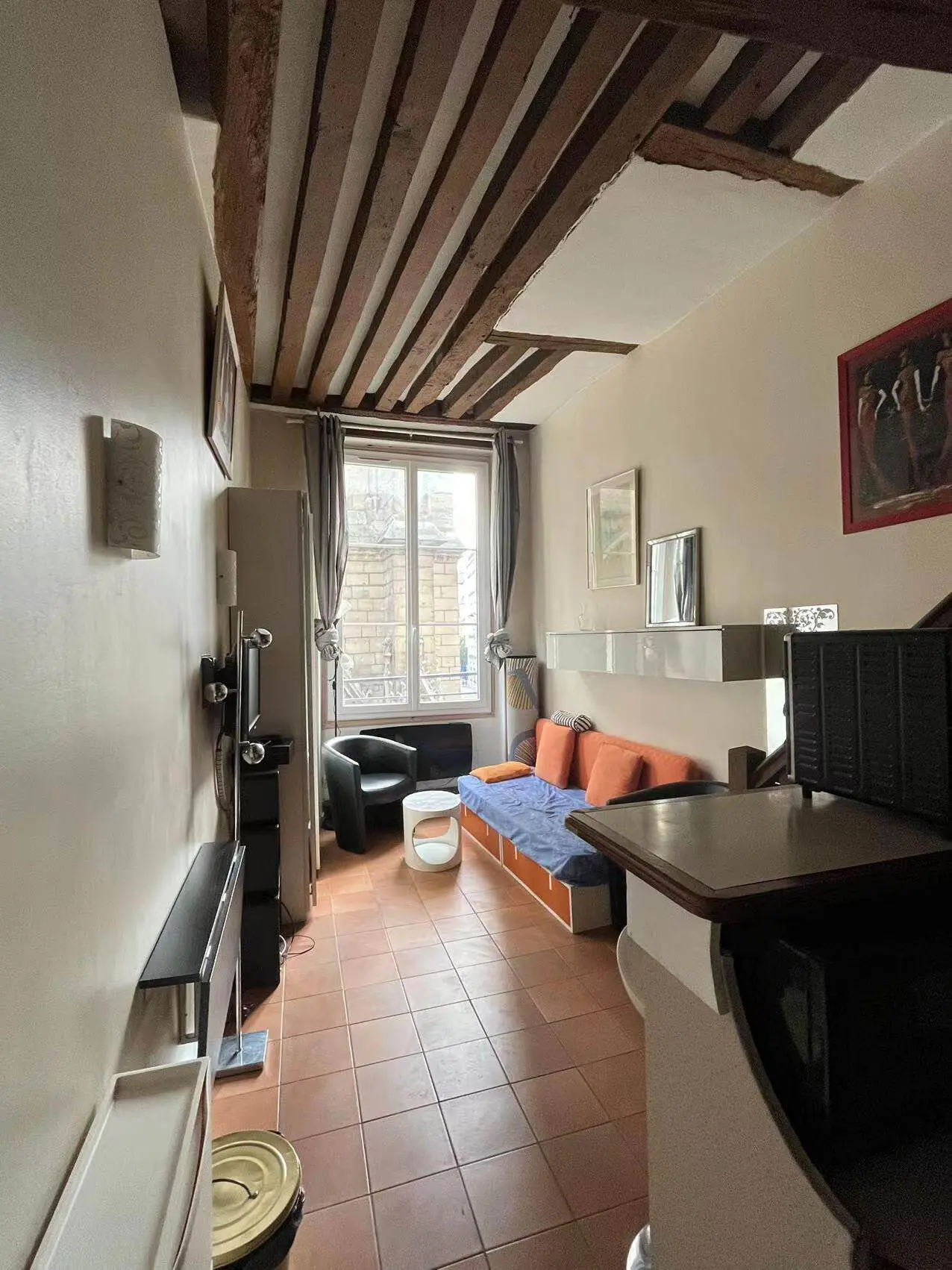 PARIS 5e·22m²·F1·Studio·With furniture