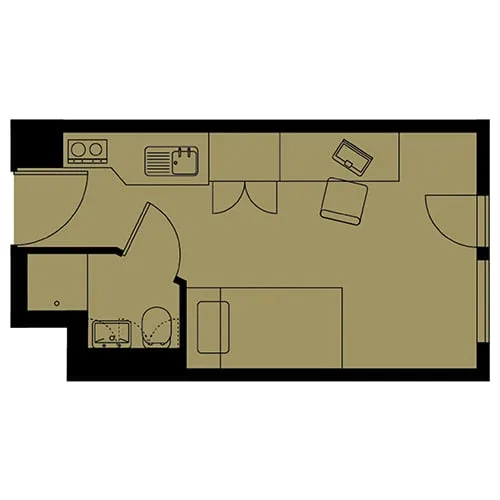 Studio Rooms view 1
