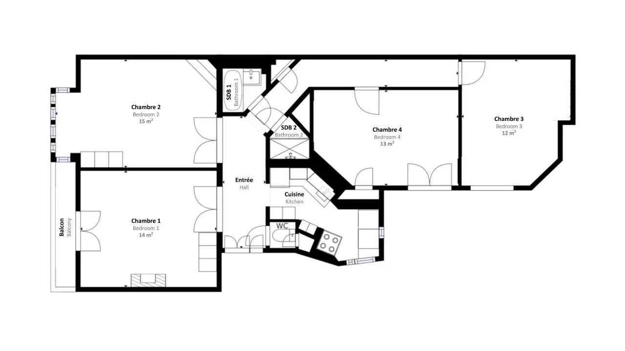 Ensuite Rooms view 1