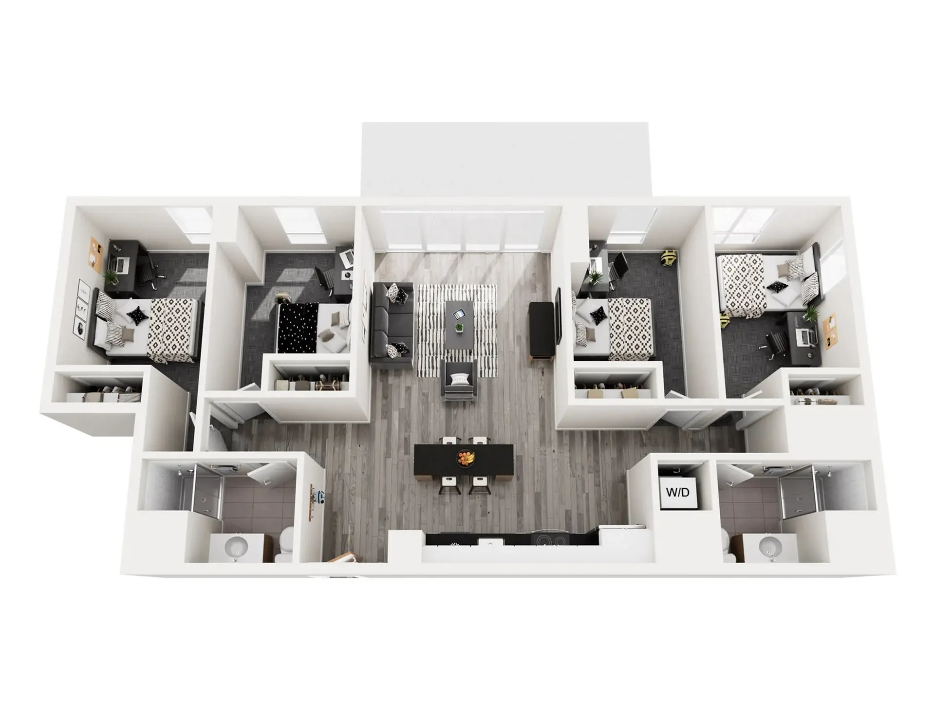 3X3 Rooms view 1
