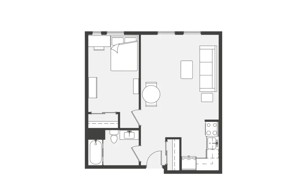 3x1 Rooms view 2