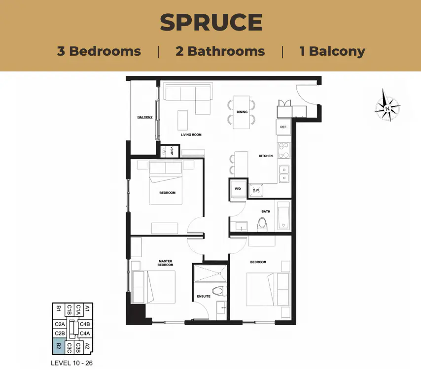 3 Rooms view 1