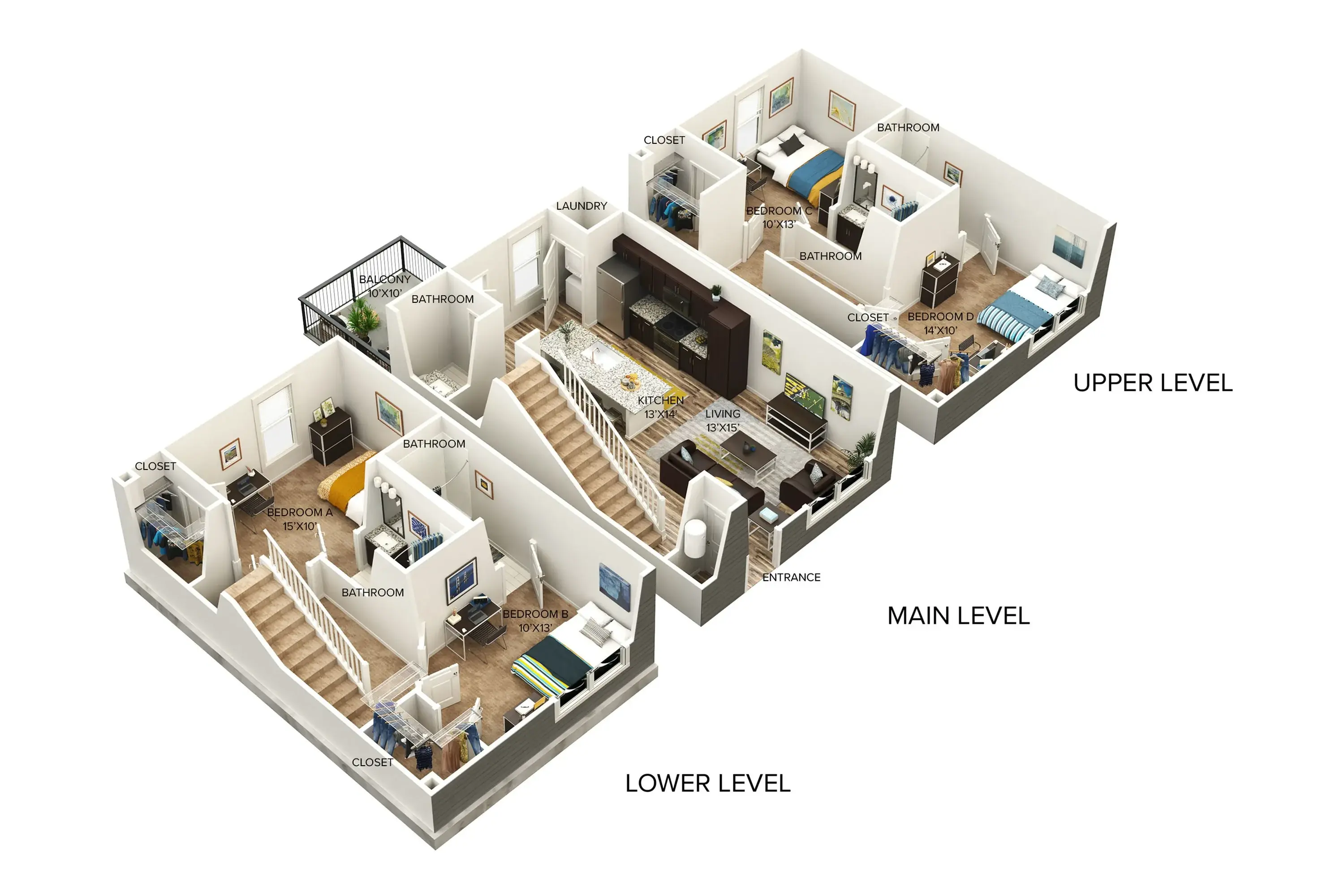 4 Rooms view 2