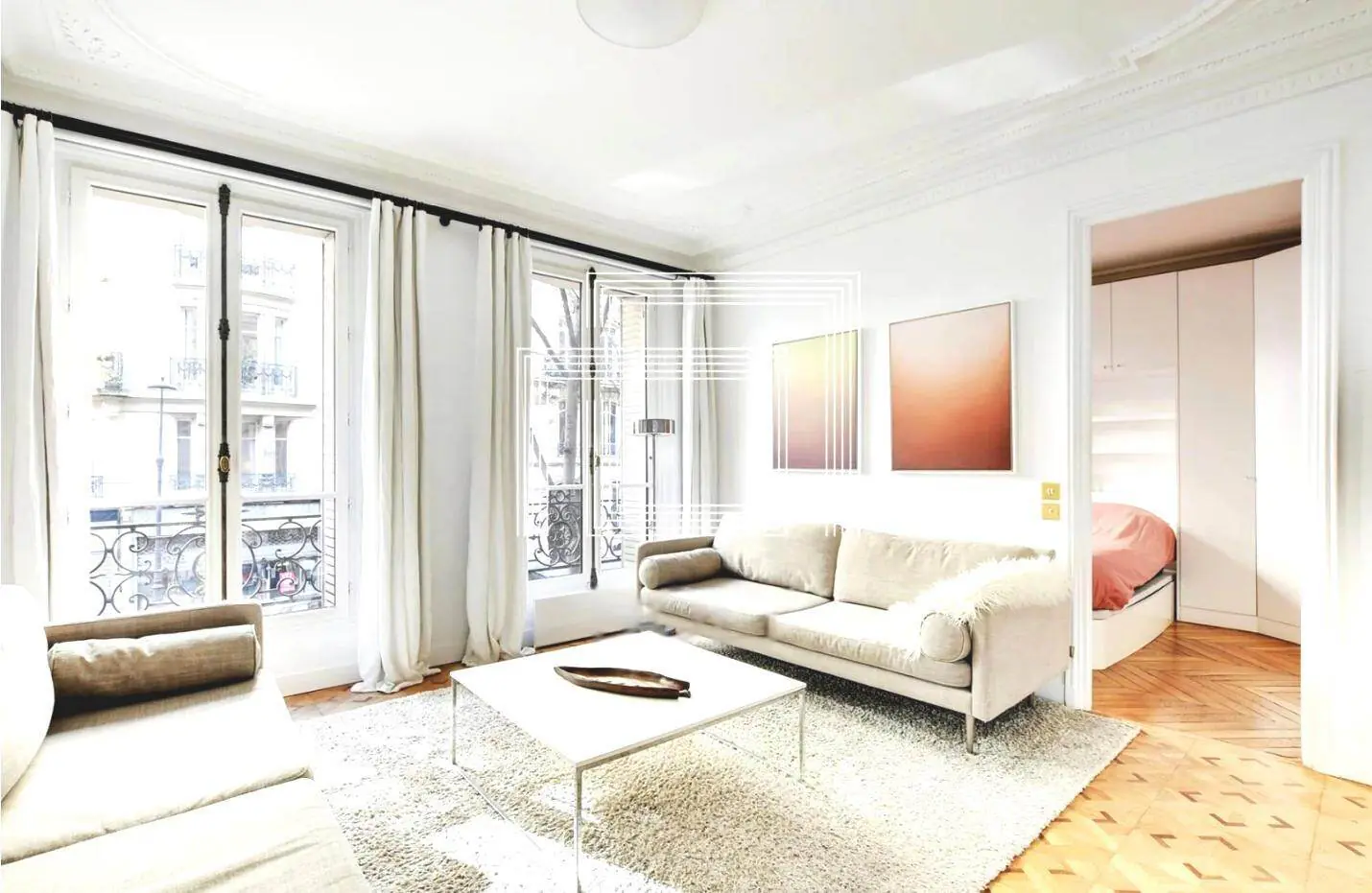 PARIS 16e·91m²·F4·Appartement·With furniture